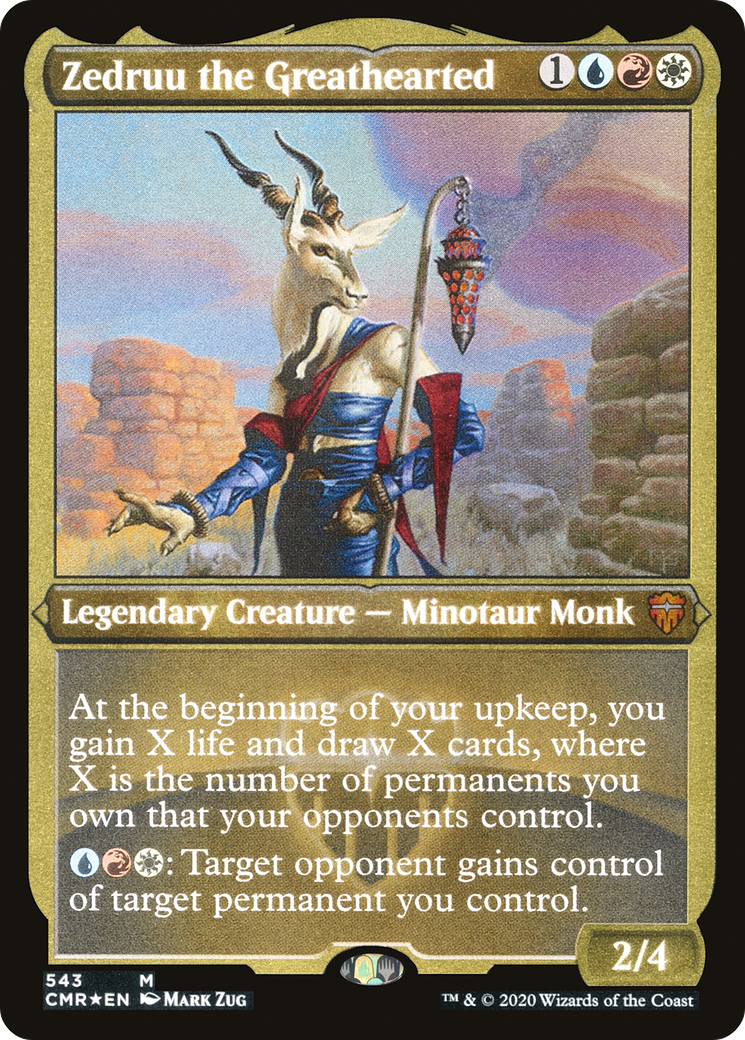 Zedruu le Grand Cœur (CMR-543) - Commander Legends Etched Foil 