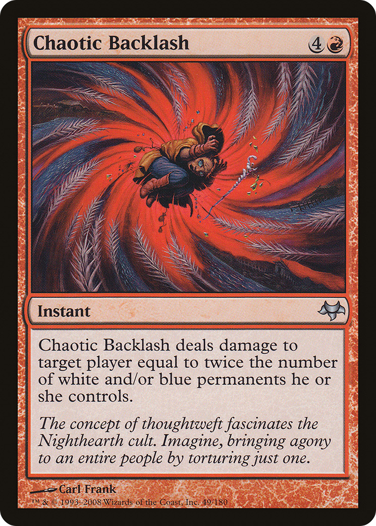 Chaotic Backlash (EVE-049) - Feuille Eventide 