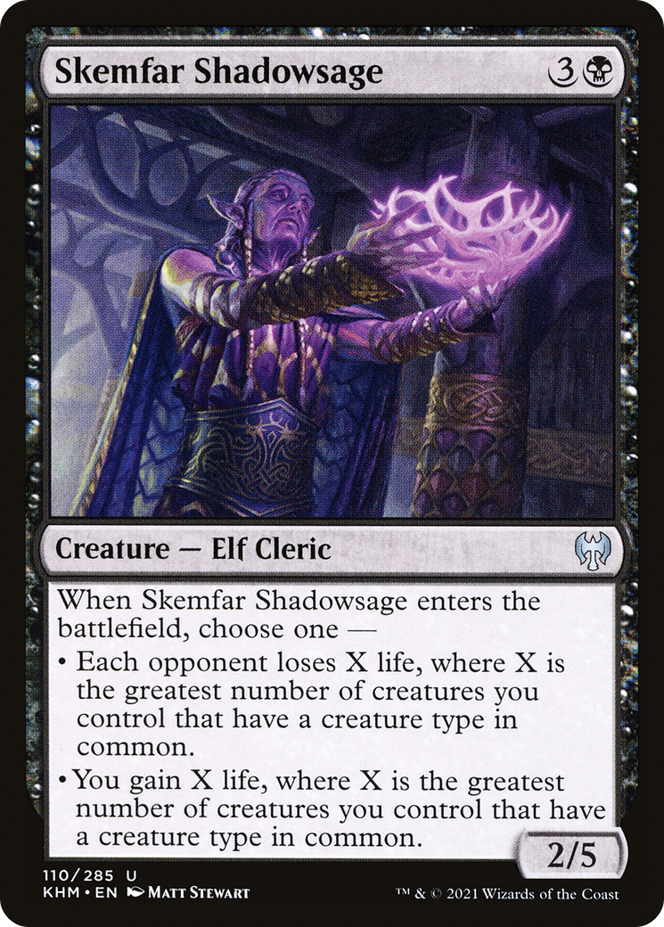 Skemfar Shadowsage (KHM-110) - Feuille de Kaldheim