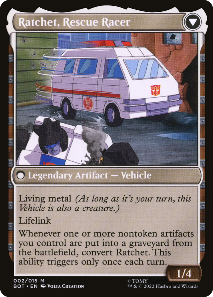 Ratchet, médecin de campagne // Ratchet, coureur de sauvetage (BOT-002) - Transformers : (convertdfc) Foil 