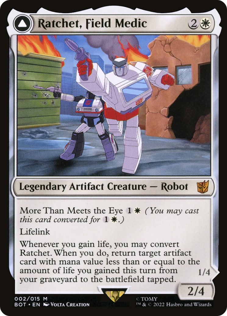 Ratchet, médecin de campagne // Ratchet, coureur de sauvetage (BOT-002) - Transformers : (convertdfc) Foil 