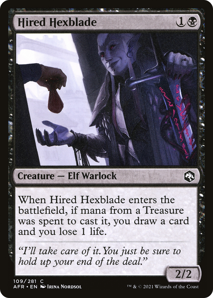 Hired Hexblade (AFR-109) - Adventures in the Forgotten Realms