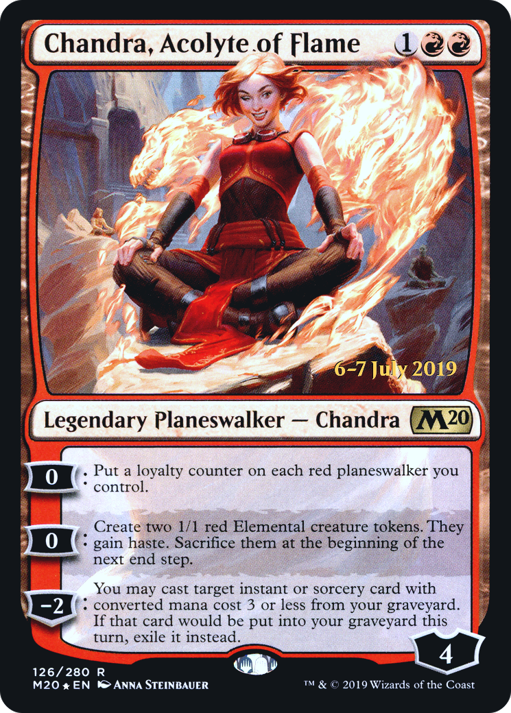 Chandra, Acolyte of Flame (PRE-126S) - Core Set 2020 Promos Foil