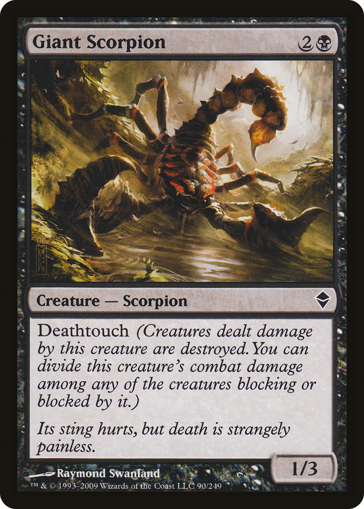 Scorpion géant (ZEN-090) - Feuille de Zendikar 