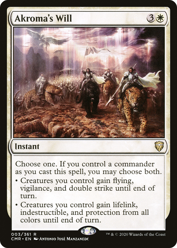 Volonté d'Akroma (CMR-003) - Commander Legends Foil 