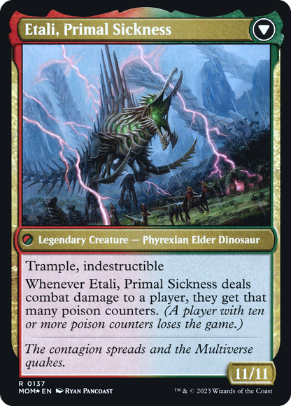Etali, Primal Conqueror (PRE-137) - March of the Machine Promos Foil