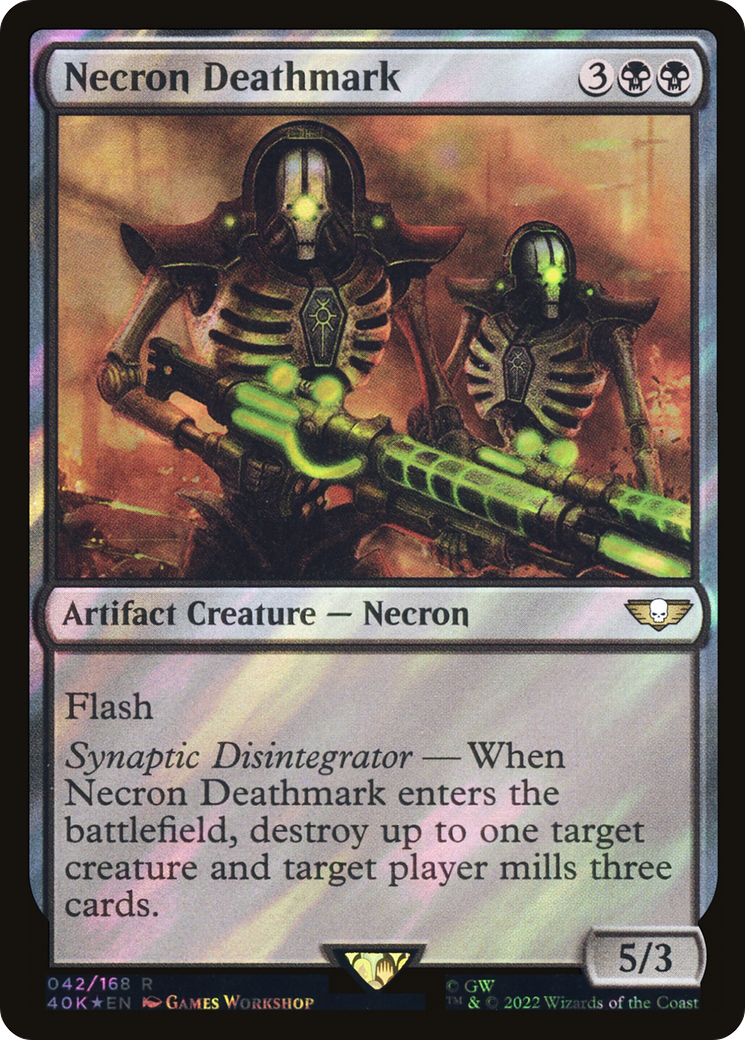 Necron Deathmark (Surge Foil) (40K-42★) - Warhammer 40,000 Commander Foil