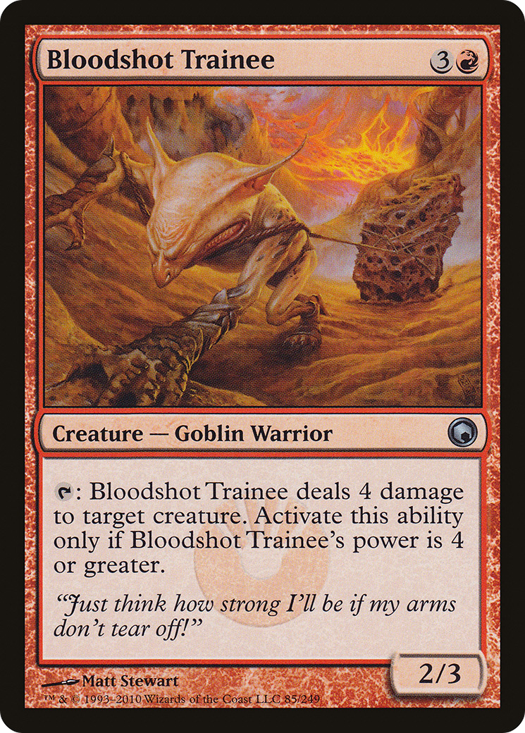 Bloodshot Trainee (SOM-085) - Cicatrices de Mirrodin Foil 