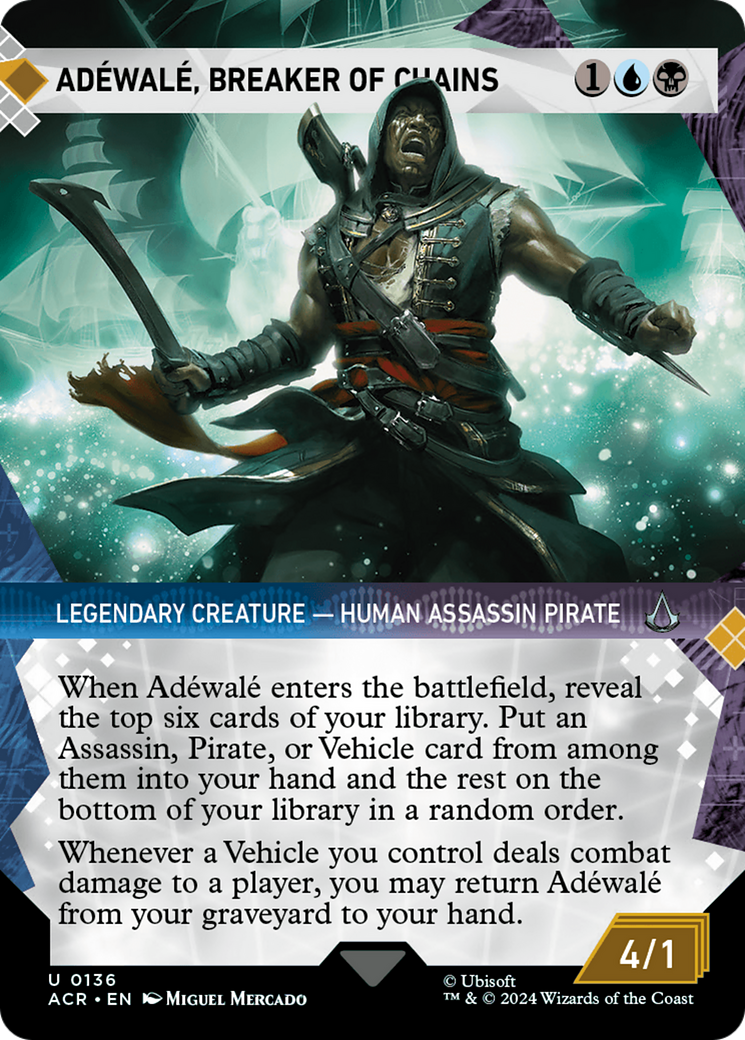 Adéwalé, Briseur de Chaînes (ACR-136) - Assassin's Creed : (Vitrine) (Sans bordure) Foil 