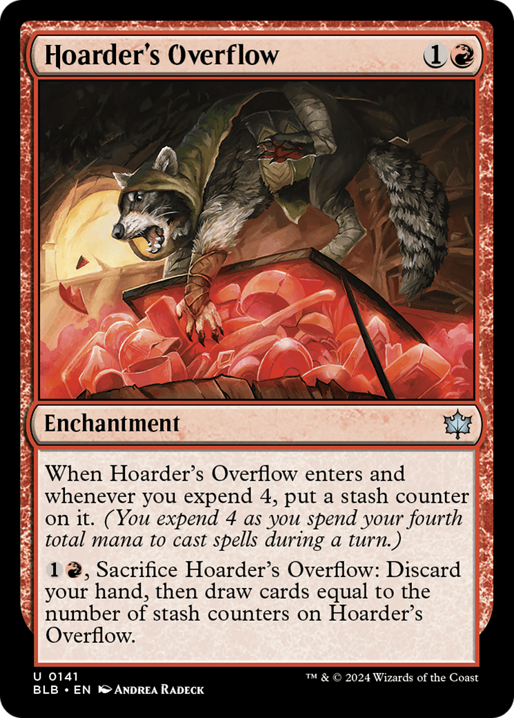 Débordement du thésauriseur (BLB-141) - Bloomburrow Foil 