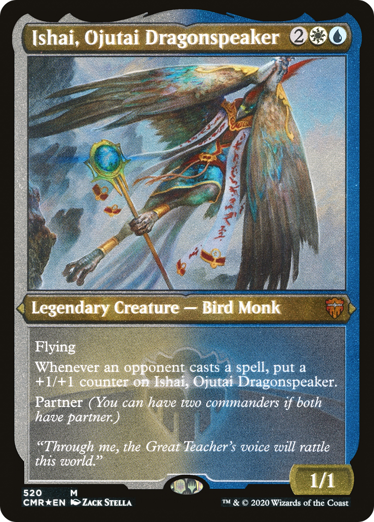 Ishai, Ojutai Dragonspeaker (Foil Etched) (CMR-520) - Commander Legends Etched Foil