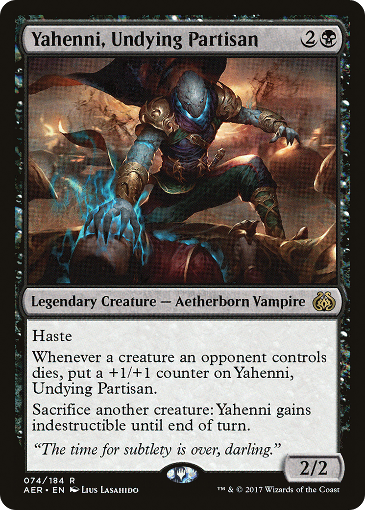 Yahenni, partisan immortel (AER-074) - Révolte éthérique
