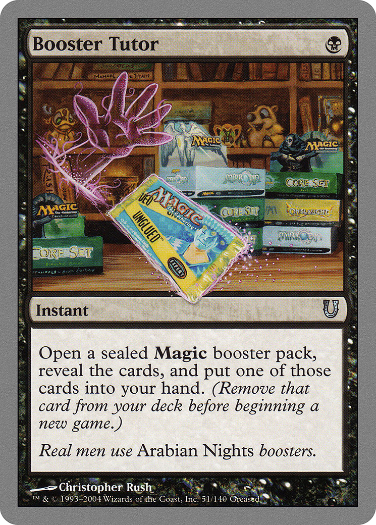 Booster Tutor (UNH-051) - Feuille déchiquetée 