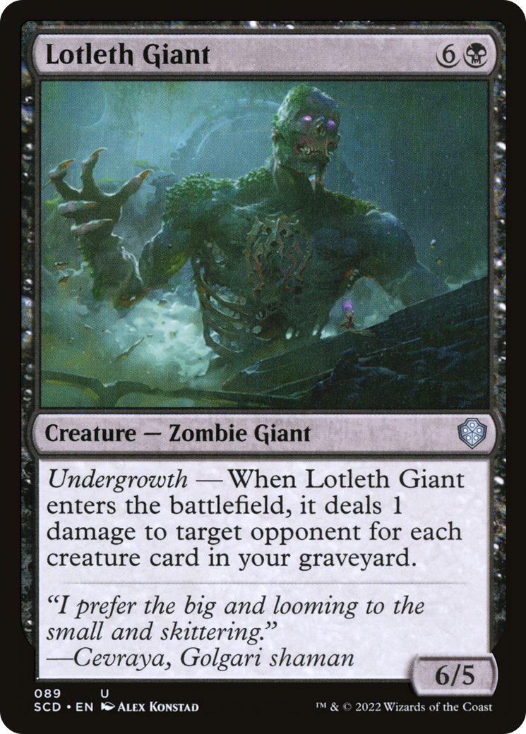 Lotleth Giant (SCD-089) - Decks de commandant de départ 