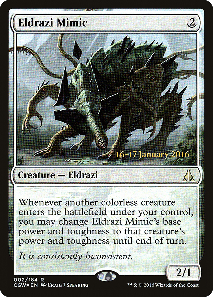 Eldrazi Mimic (PRE-002) - Oath of the Gatewatch Promos Foil