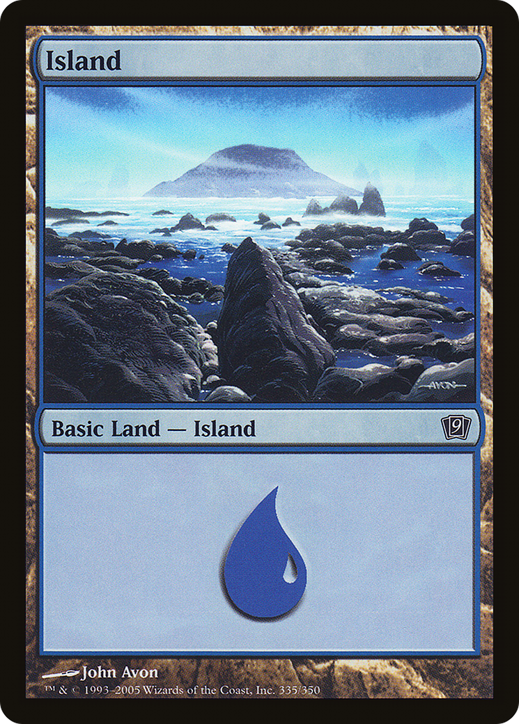 Island (335) (9ED-335★) - Ninth Edition Foil