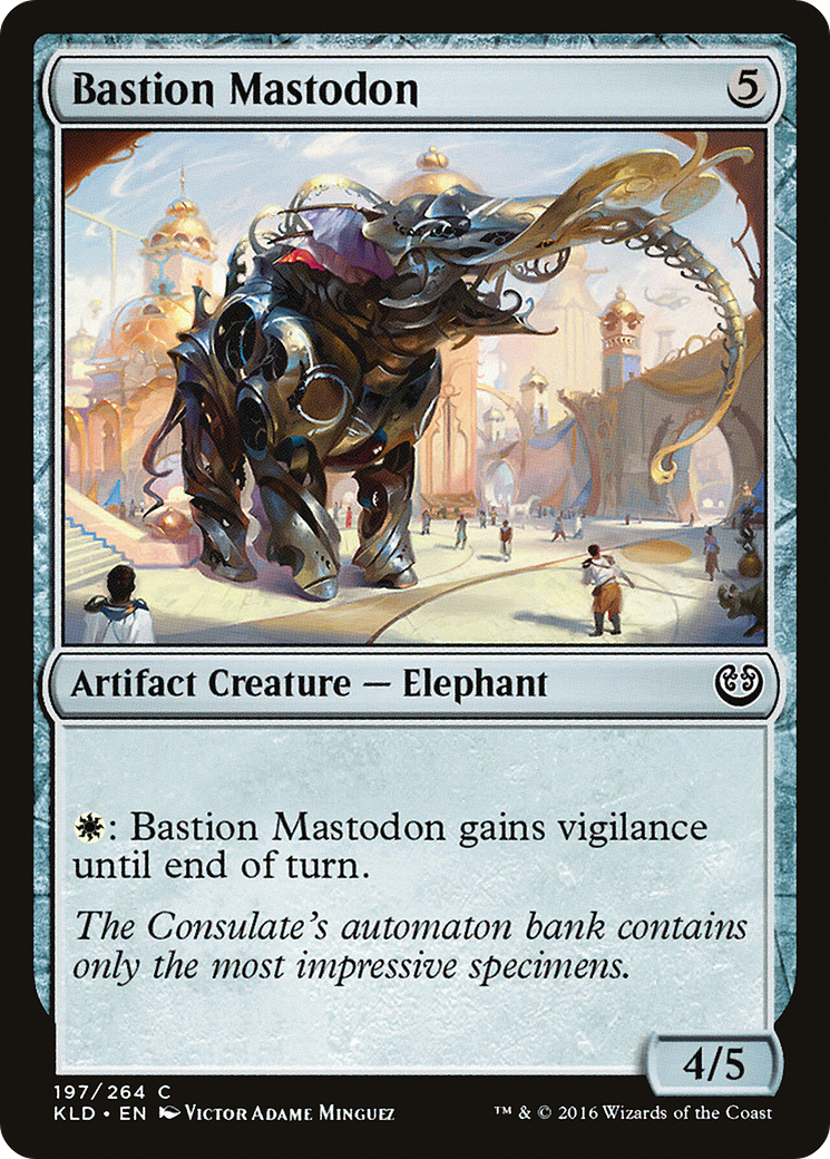 Mastodonte du Bastion (KLD-197) - Feuille de Kaladesh 