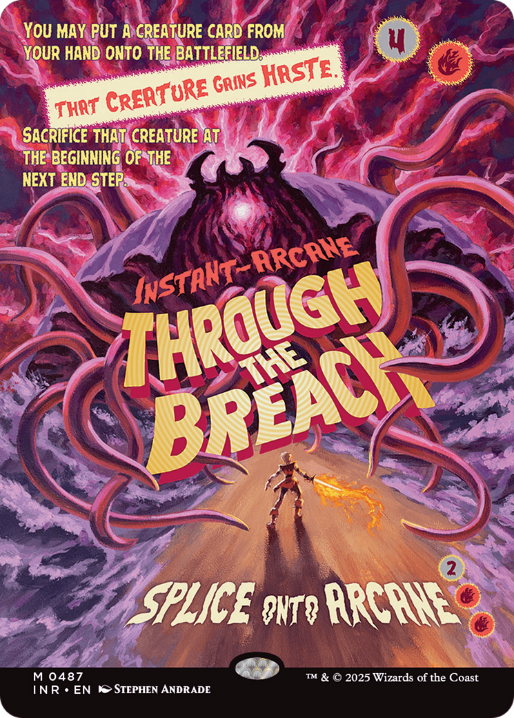 Through the Breach (INR-487) - Innistrad Remastered: (Showcase) (Borderless) Foil