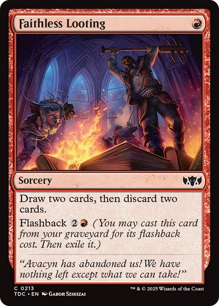 Pillage infidèle (TDC-213) - Commandant : Tarkir : Tempête de dragons