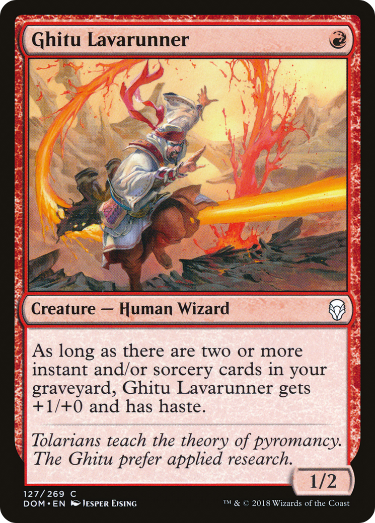 Ghitu Lavarunner (DOM-127) - Feuille de Dominaria