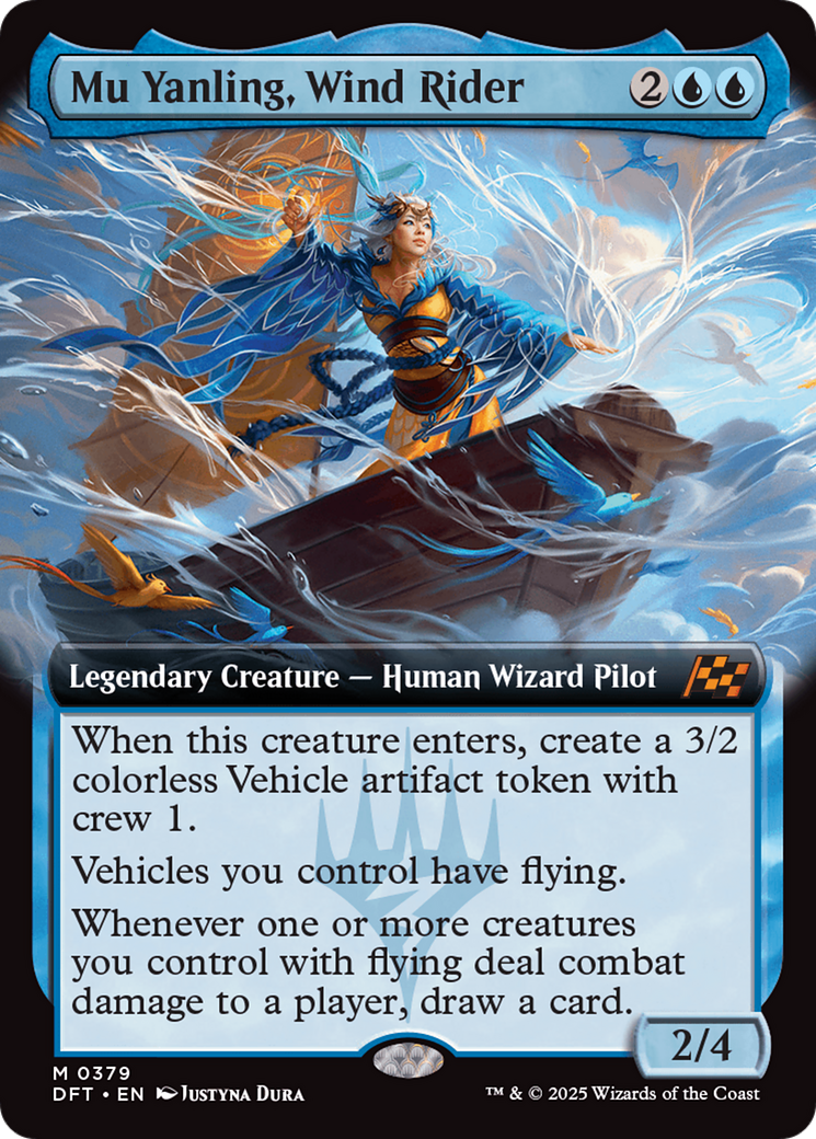 Mu Yanling, Cavalier du Vent (Extended Art) (-379) - Feuille d'Aetherdrift 