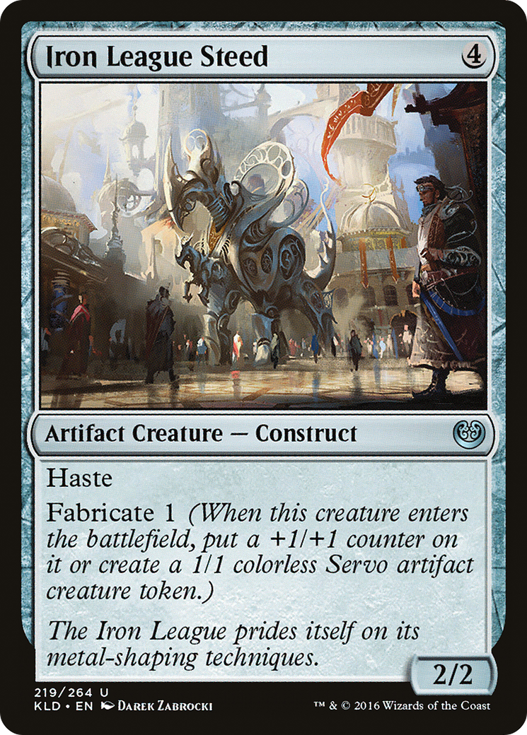 Cheval de la Ligue de Fer (KLD-219) - Feuille de Kaladesh 