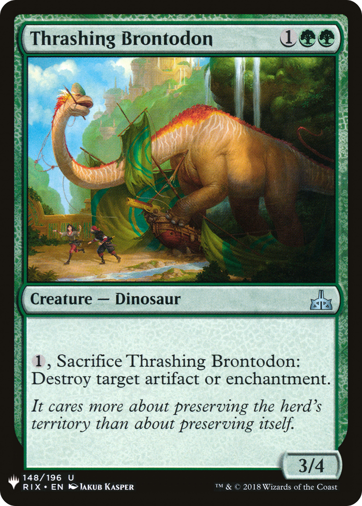 Thrashing Brontodon (LIST-RIX-148) - The List