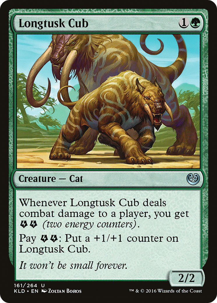 Ourson à longues défenses (KLD-161) - Feuille de Kaladesh 