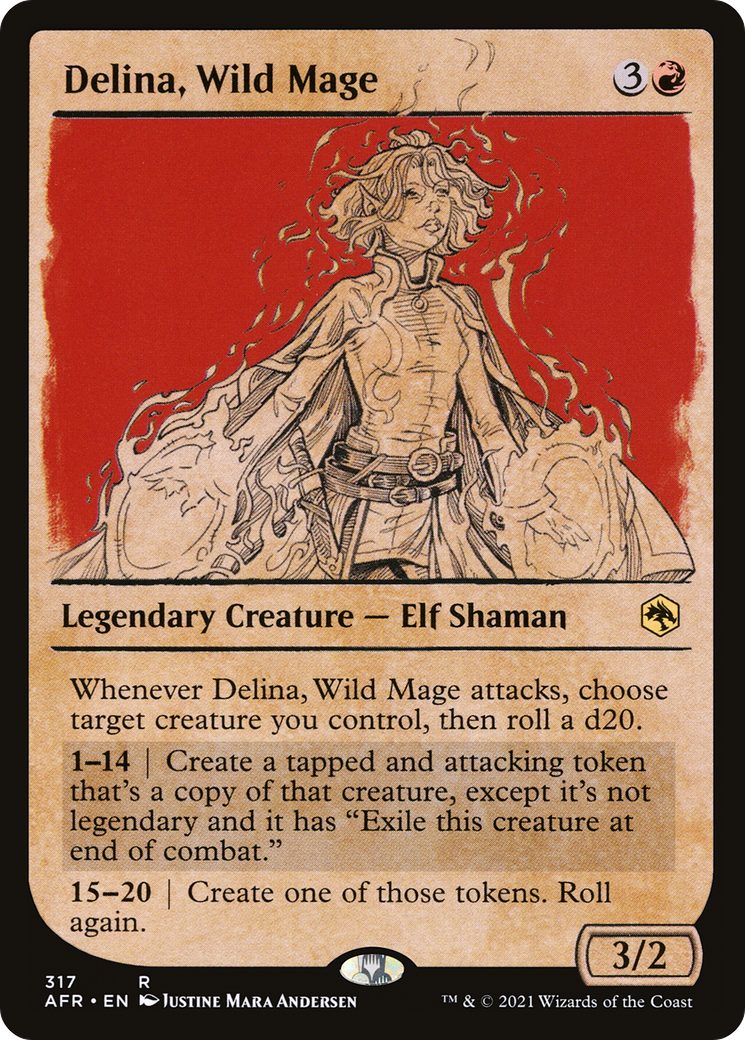 Delina, Mage Sauvage (AFR-317) - Aventures dans les Royaumes Oubliés : (Vitrine) 