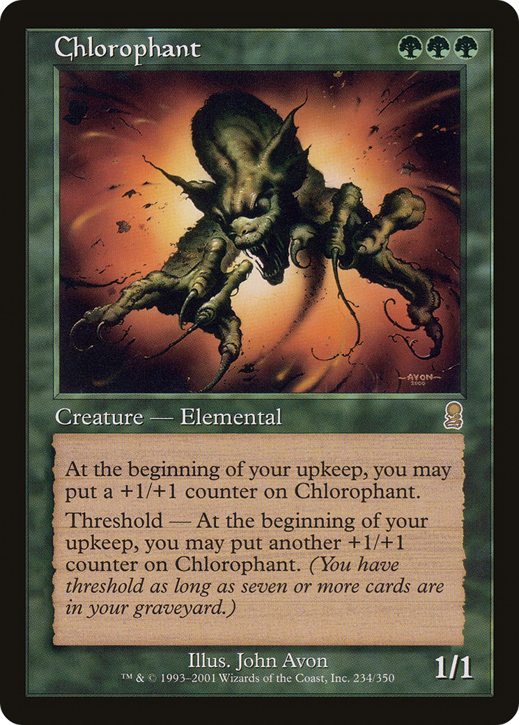 Chlorophant (ODY-234) - Feuille Odyssée 