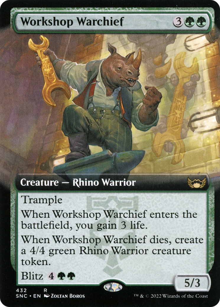 Workshop Warchief (Extended Art) (SNC-432) - Streets of New Capenna: (Extended Art)