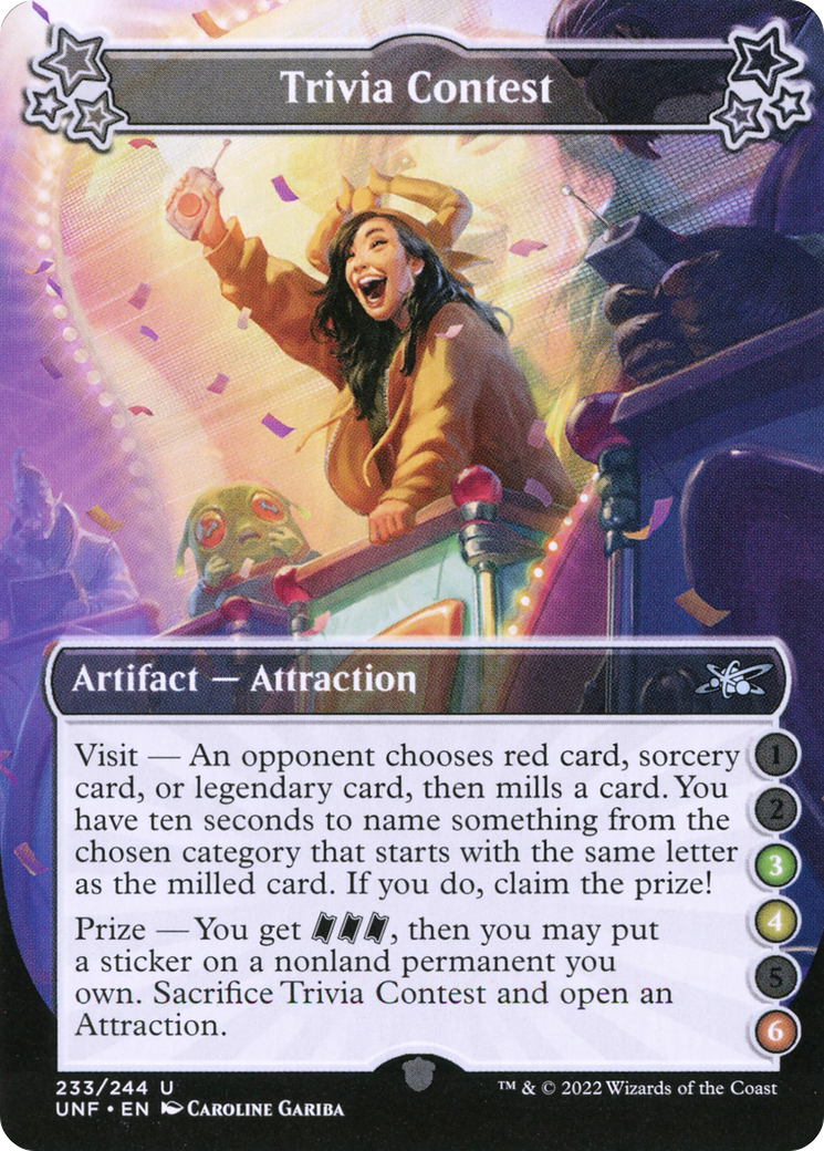 Jeu-questionnaire (UNF-233D) - Unfinity Foil 