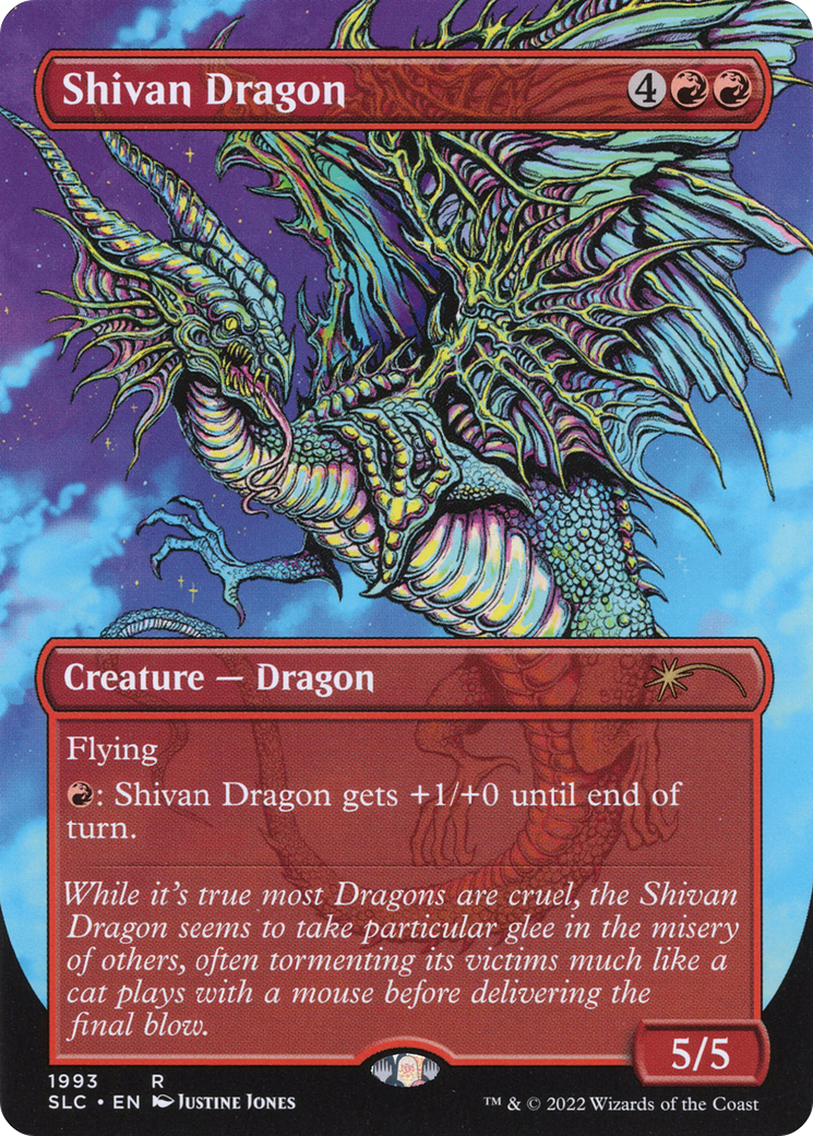 Shivan Dragon (SLC-1993) - Secret Lair 30th Anniversary Countdown Kit (Borderless)