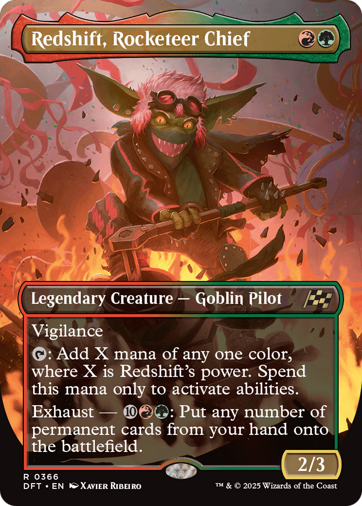 Redshift, Rocketeer Chief (Borderless) (-366) - Aetherdrift