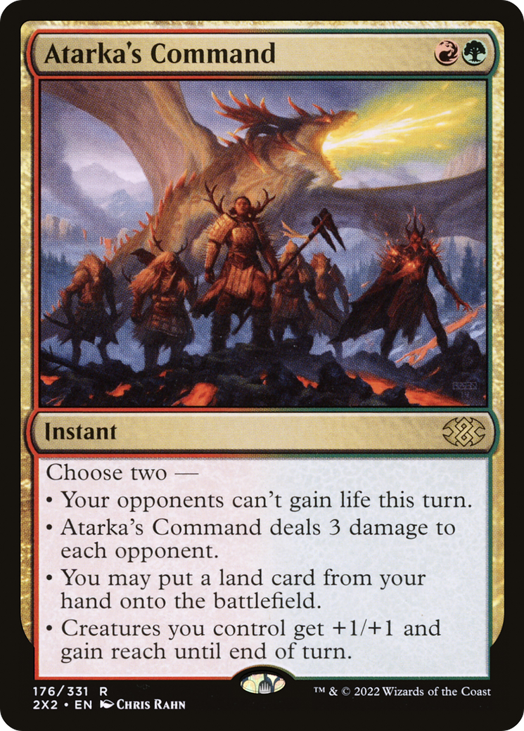 Commandement d'Atarka (2X2-176) - Double Masters 2022 Foil 