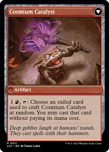 Stalactite riche en minerai // Catalyseur de cosmium (LCC-011) - Commander Foil des Cavernes perdues d'Ixalan 