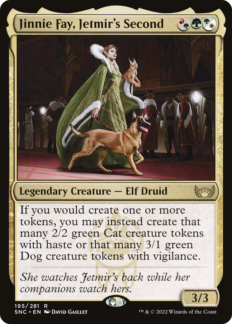 Jinnie Fay, le deuxième de Jetmir (SNC-195) - Feuille d'aluminium des rues de New Capenna 