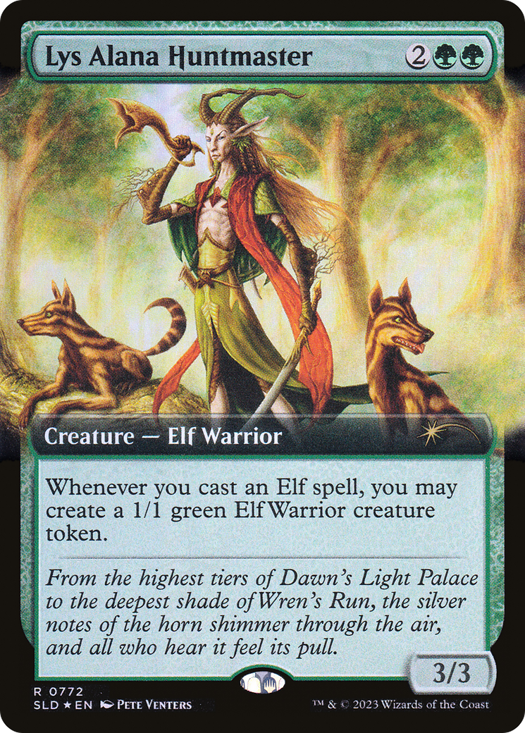 Lys Alana Huntmaster (SLD-772) - Secret Lair Drop : (Extended Art) Foil 