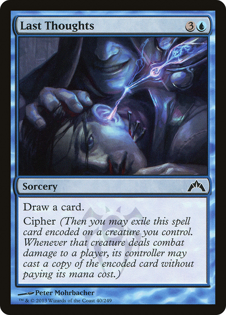 Dernières pensées (GTC-040) - Gatecrash Foil
