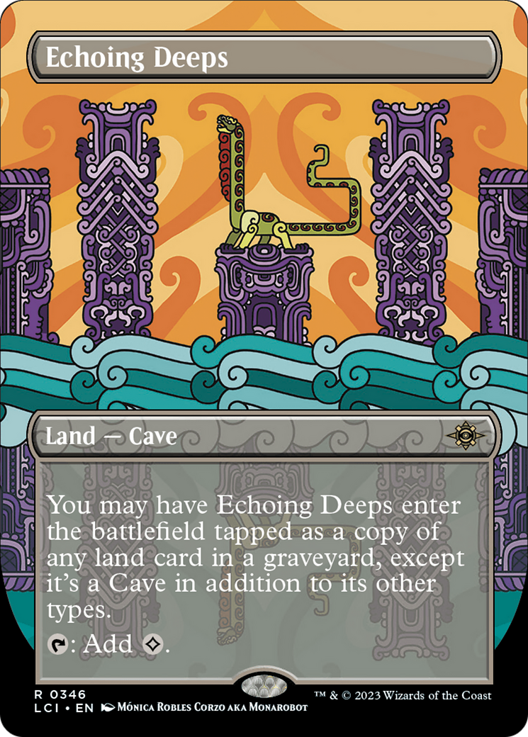 Echoing Deeps (Borderless) (LCI-346) - The Lost Caverns of Ixalan (Borderless) Foil