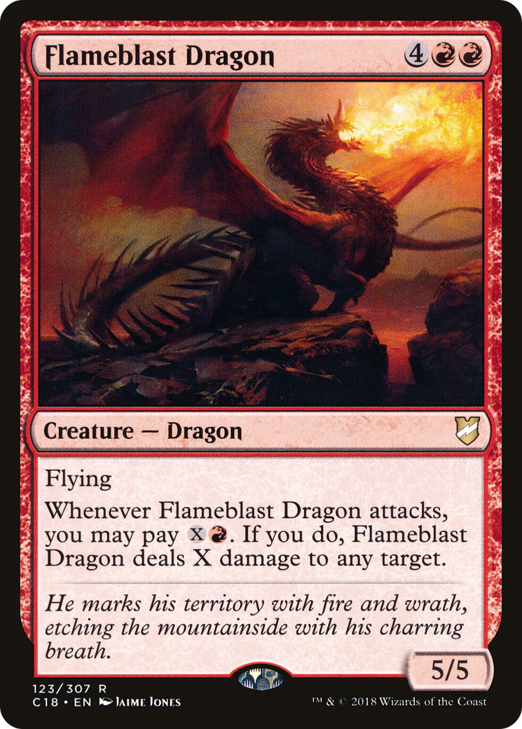 Dragon Flamme (C18-123) - Commandant 2018 
