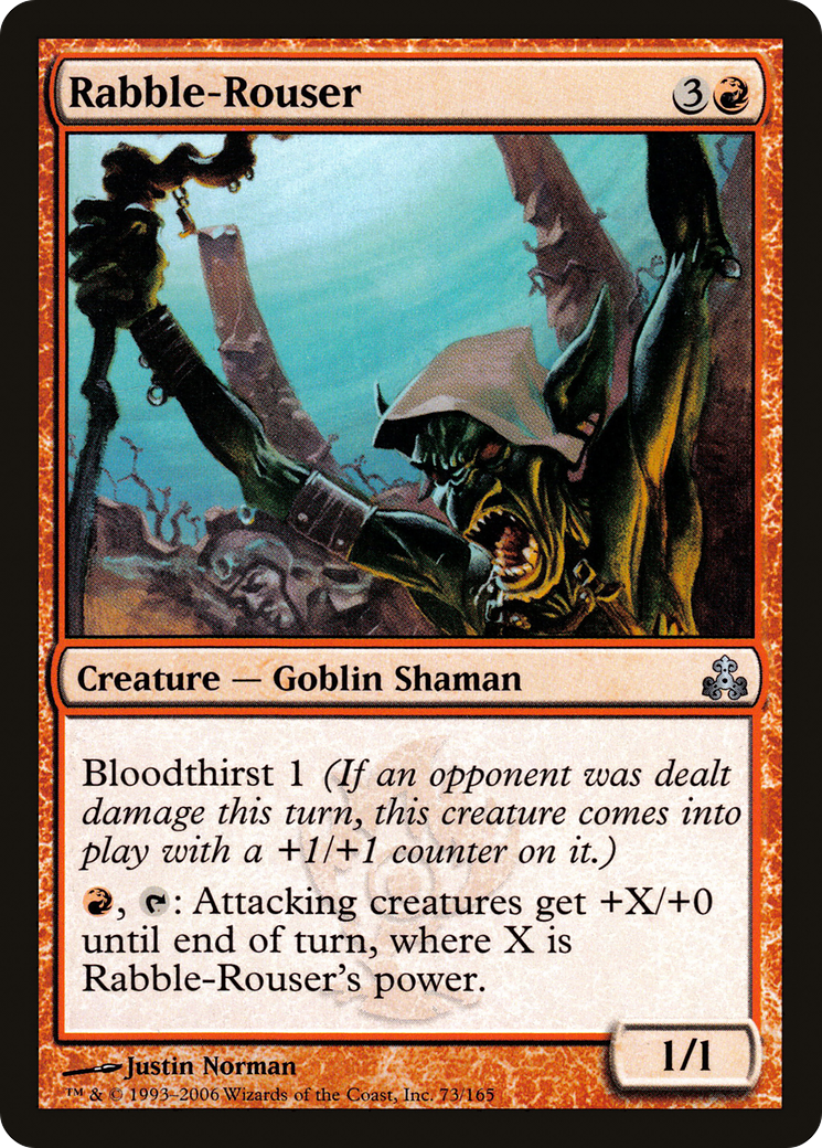 Rabble-Rouser (GPT-073) - Feuille du Pacte des Guildes 