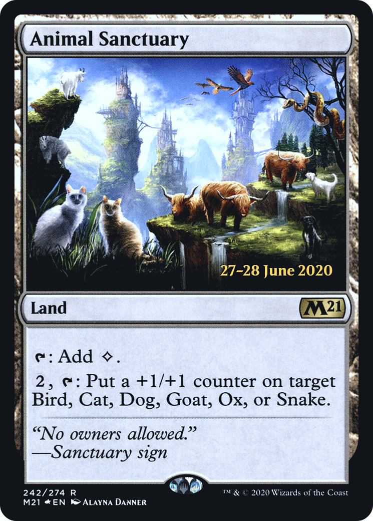 Animal Sanctuary (PRE-242) - Core Set 2021 Promos Foil