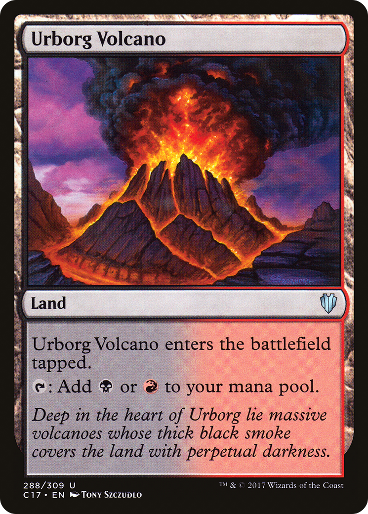 Urborg Volcano (C17-288) - Commander 2017