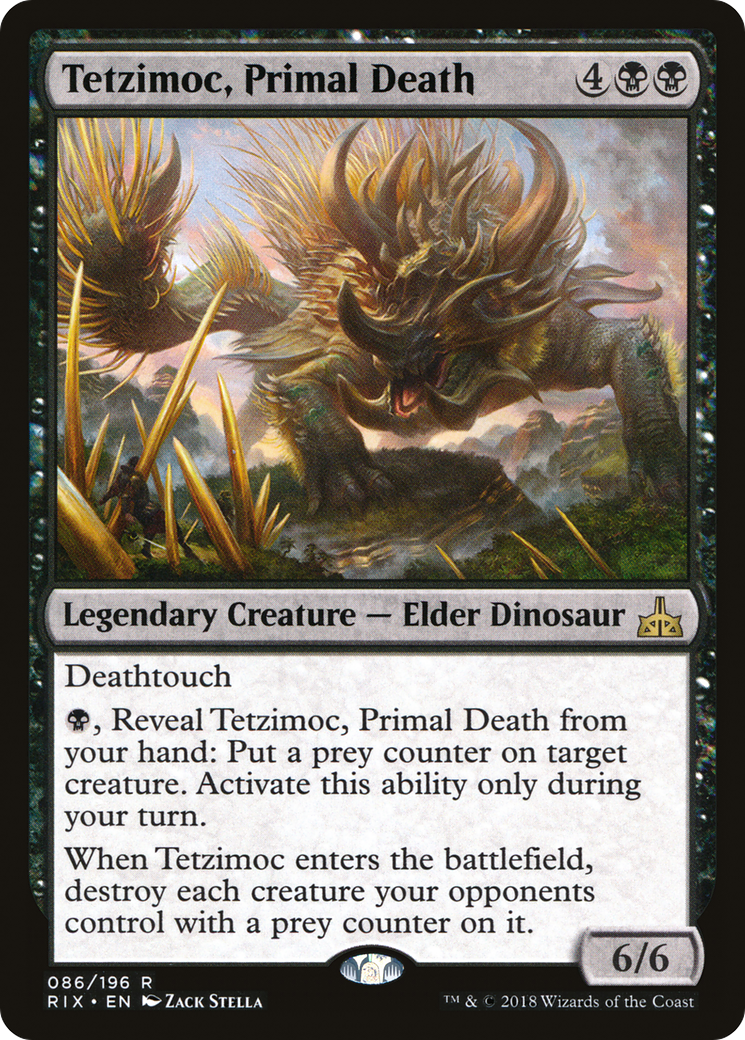 Tetzimoc, Primal Death (RIX-086) - Rivals of Ixalan