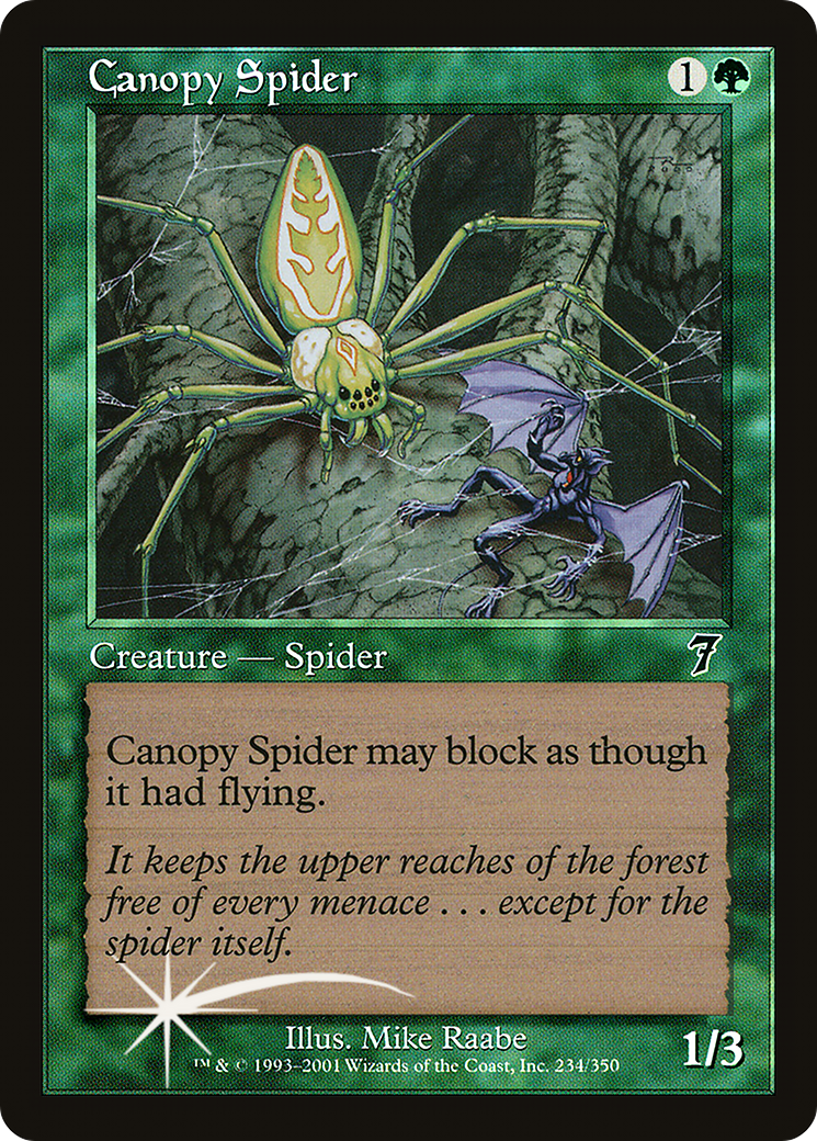 Canopy Spider (7ED-234★) - Seventh Edition Foil