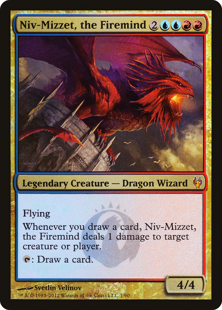 Niv-Mizzet, the Firemind (DDJ-001) - Duel Decks: Izzet vs. Golgari Foil