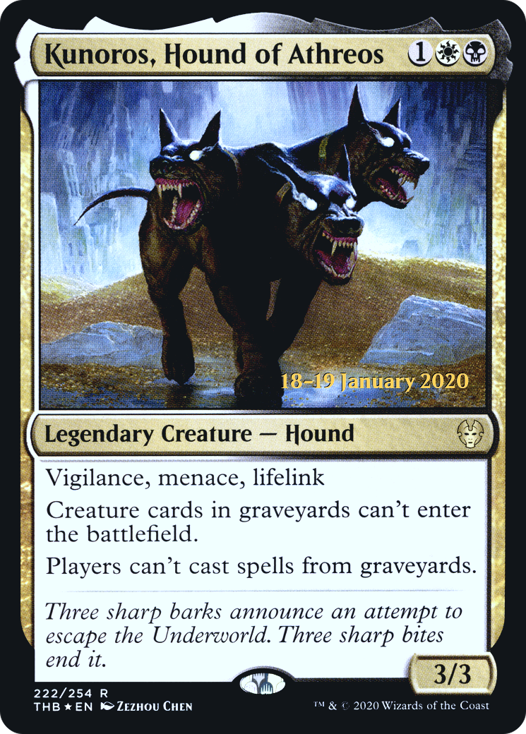 Kunoros, Hound of Athreos (PRE-222S) - Theros Beyond Death Promos Foil