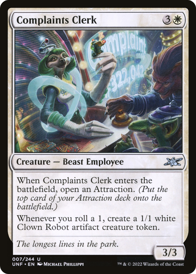 Commis aux réclamations (UNF-007) - Unfinity Foil 