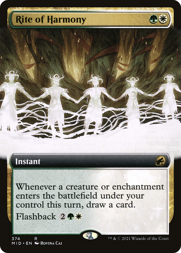 Rite of Harmony (Extended Art) (MID-374) - Innistrad: Midnight Hunt: (Extended Art)